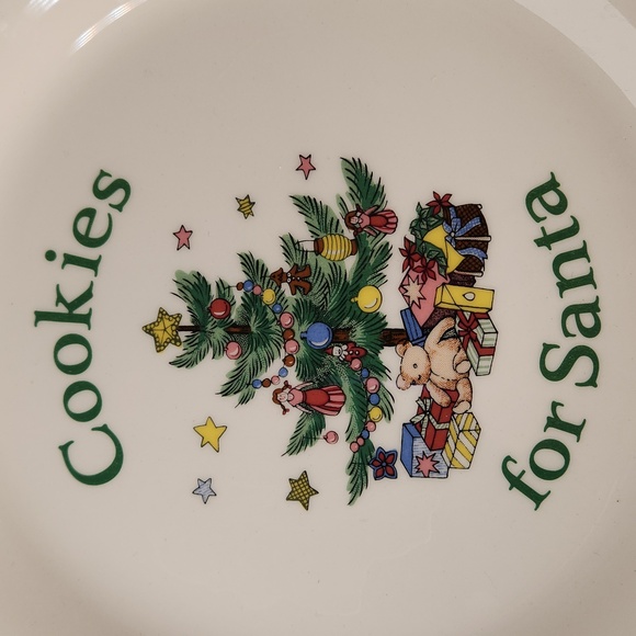 NIKKO Ceramics, Japanese China "Cookies For Santa" 8" Holiday Cookies Plate - Picture 9 of 16